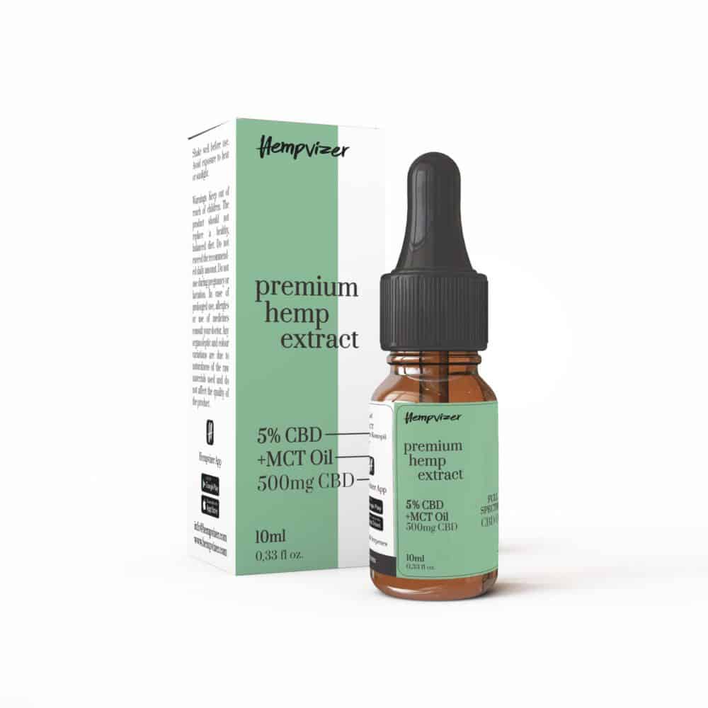 5% CBD + MCT Öl Vollspektrum - Hempvizer