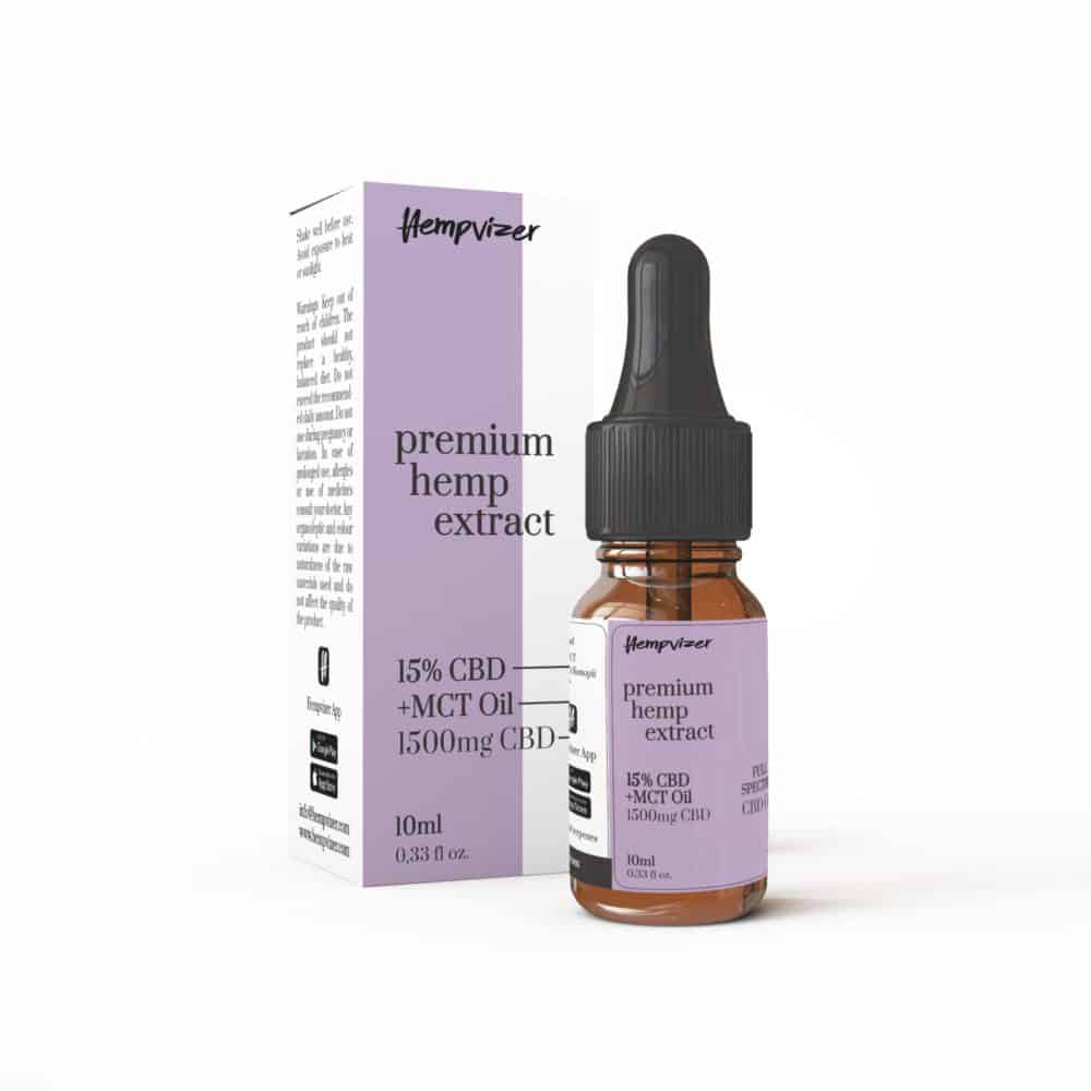 15% CBD + MCT Öl Vollspektrum - Hempvizer