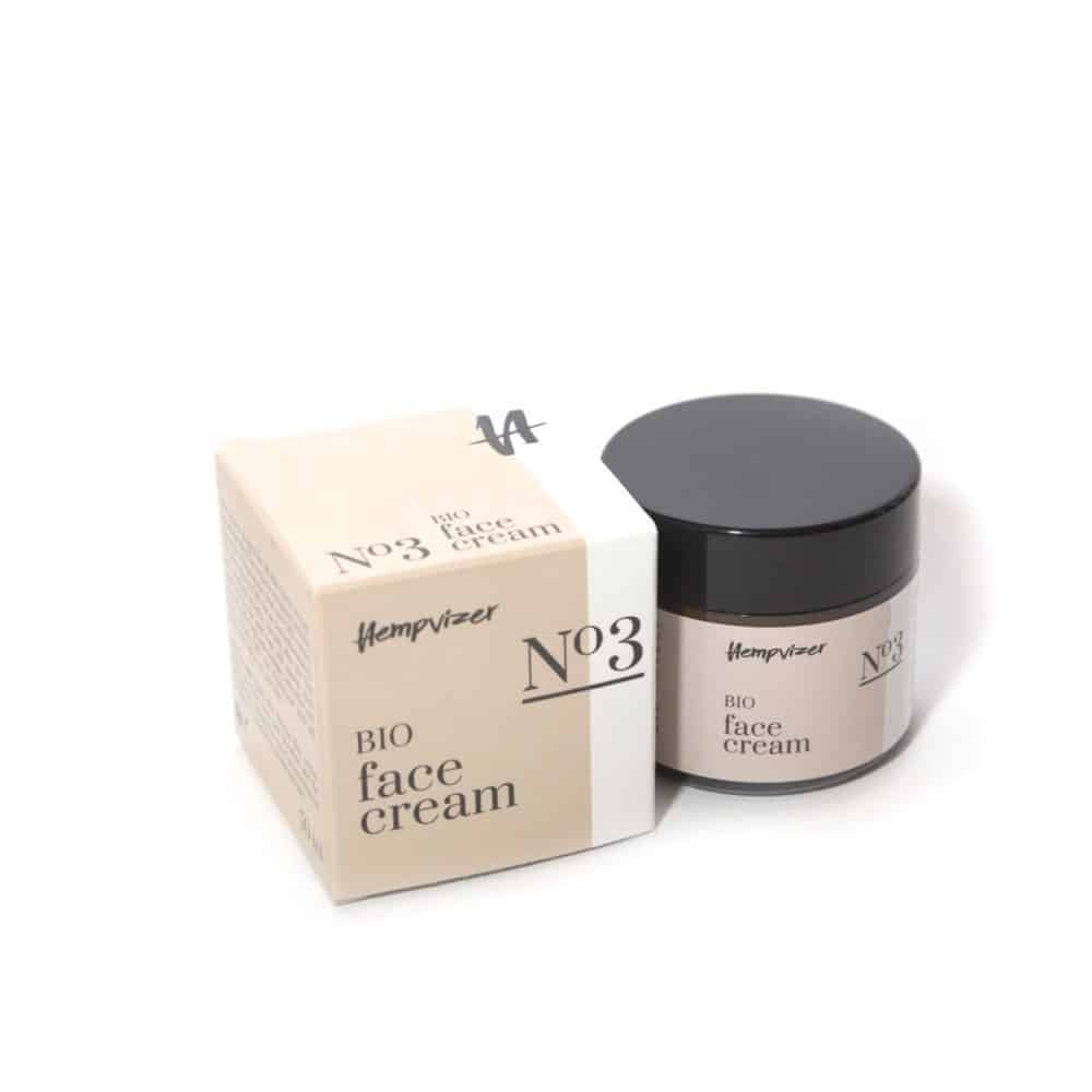 Bio Gesichtscreme  mit Hyaluronsäure ,Thermalwasser und CBD - Hempvizer
