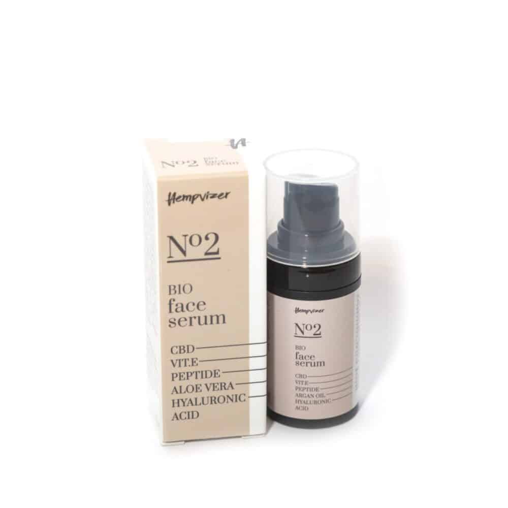 BIO Gesichtsserum mit Hyaluronsäure und CBD - Hempvizer