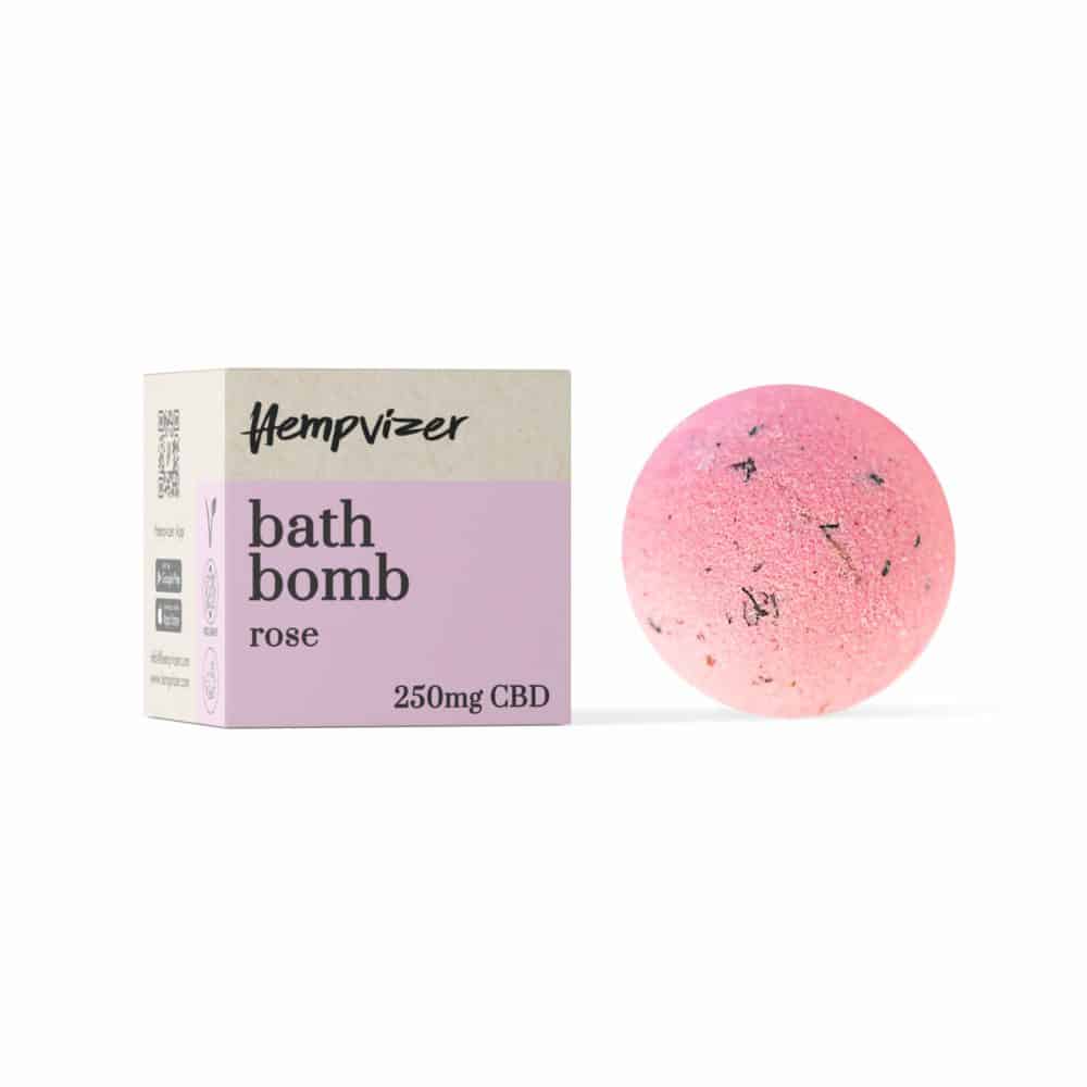 CBD Bade Bombe ROSE - 250 mg CBD