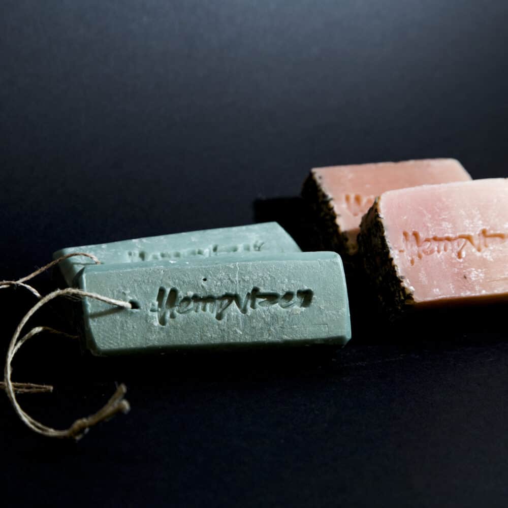 Seifenstück auf Hanfölbasis